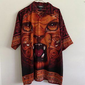 Mens Zam Collection Shirt All Over Print Size L